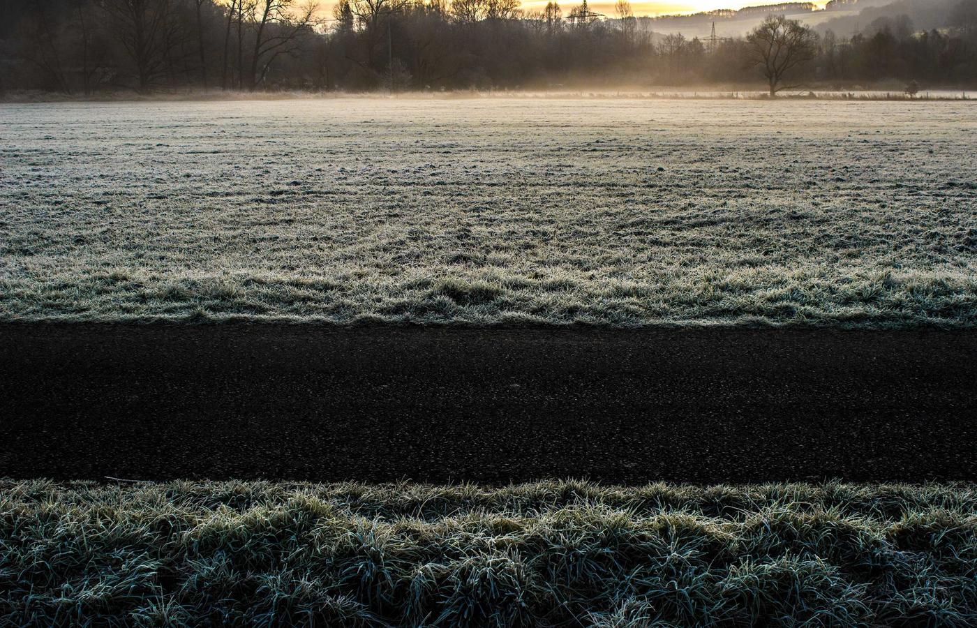 A view of Earth from space, showing the curve of the planet.